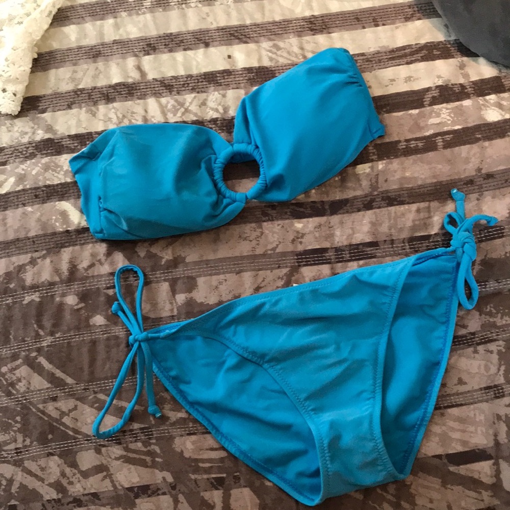 Blue bikini